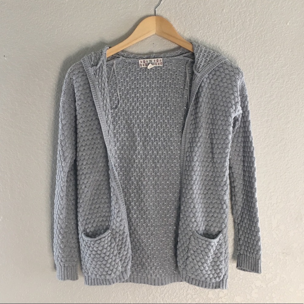 Girl’s gray cardigan - Picture 3 of 8